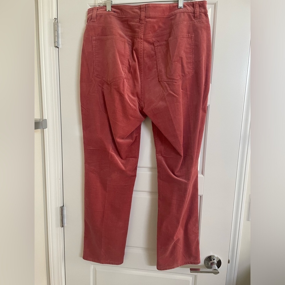 Talbots 14P Pink Cords Preppy Academia Career Pants - Picture 2 of 5